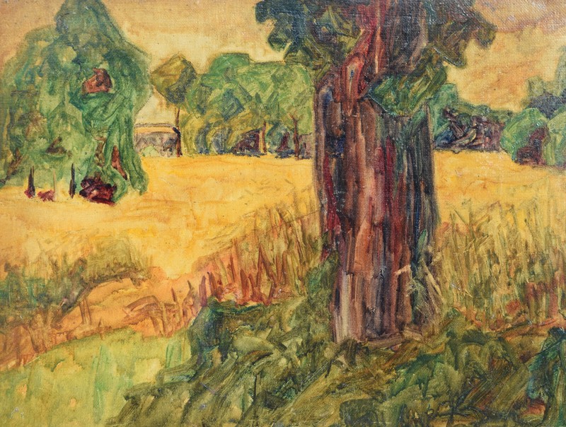 Unknown unsigned / expressive summer landscape Kornfeld around 1920-30 / Berlin