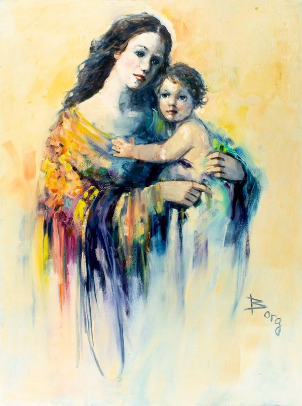 Irene Borg (CA,b 1950) oil painting 137650