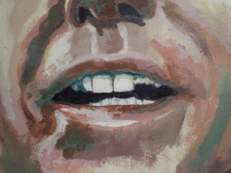 Jac Crampton (American, 1929-1994) Large Original Painting of Bobby Kennedy gallery
