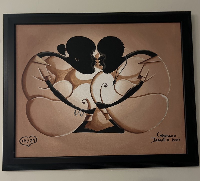 Amazing Original Signed & Dated 2007 Jamaican folk art painting 22×18