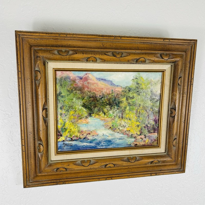 Helen Jordan Summer On The Creek Oil Painting Desert Landscape Mountains River gallery