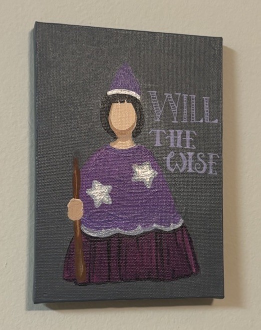 Will The Wise Stranger Things Handpainted Mini Canvas (4×6)