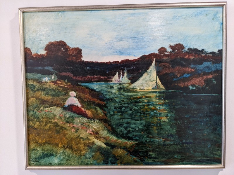 Donald Roy Purdy, The River, Oil on Masonite, signed