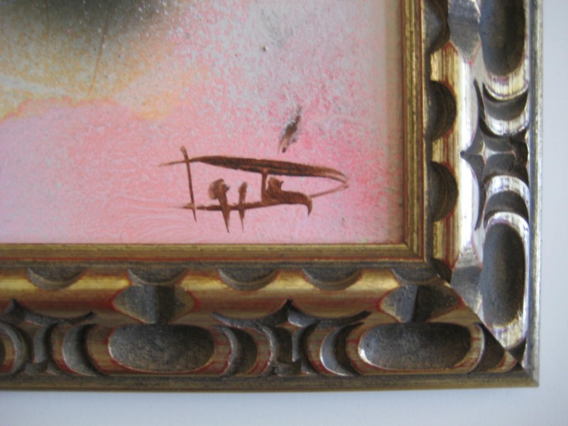Laszlo Dus "Untitled composting" Mixed Media Acrylic painting on Canvas - 1991 gallery