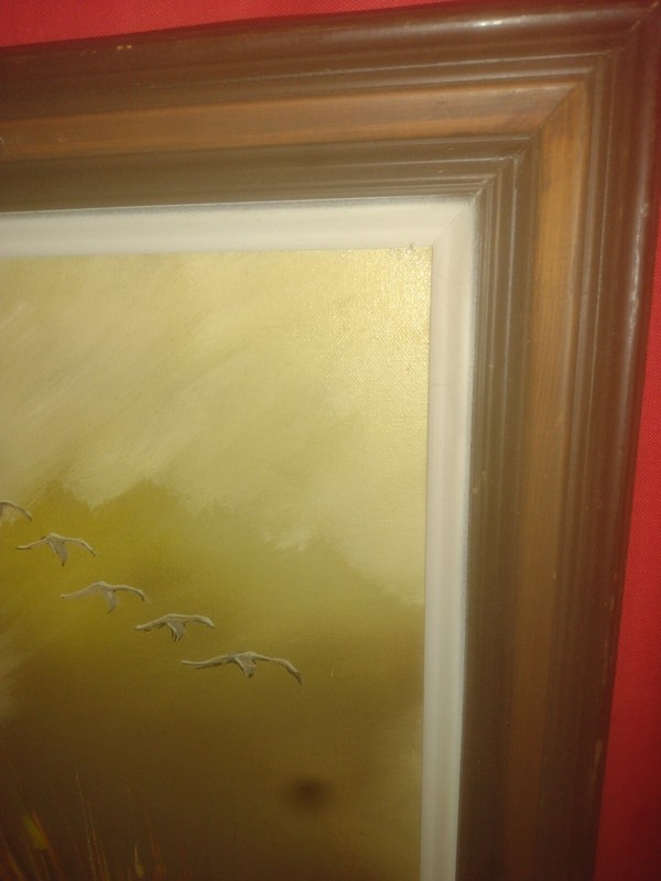 Large Ducks?/Mallards Oil On Canvas Signed Matson. gallery