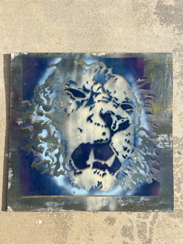 RASTA LION art work paintings original