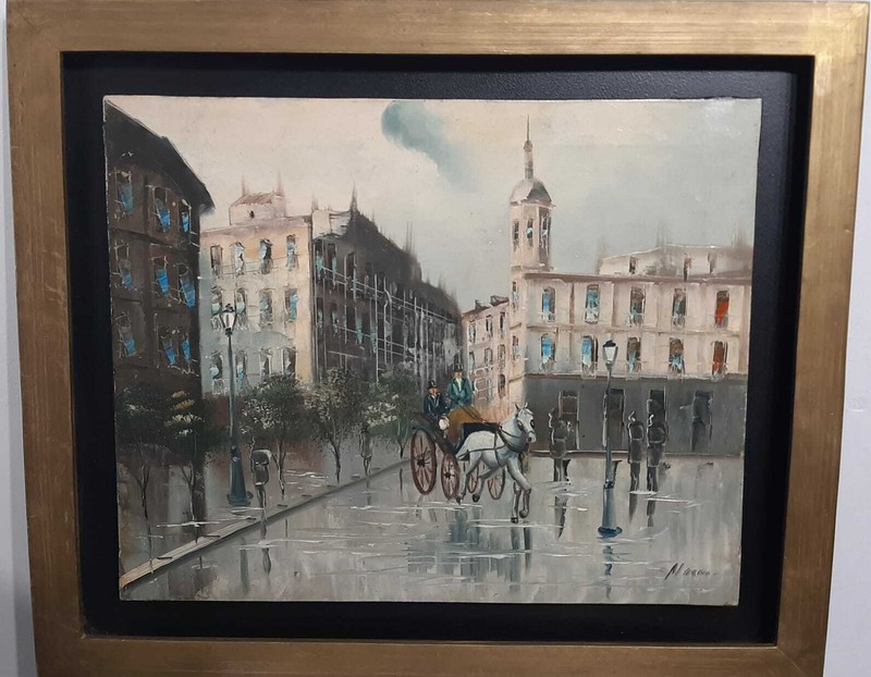 FINE ART: Antique Painting «PostImpressionism» Style / / Signed