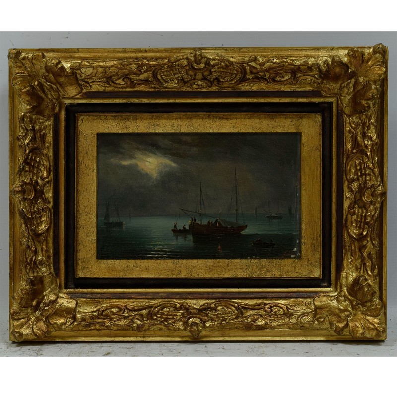 Ca 1870-1880 JUBLIN (19th-20th cent) ARTPRICE Old oil painting 15 x 12 in