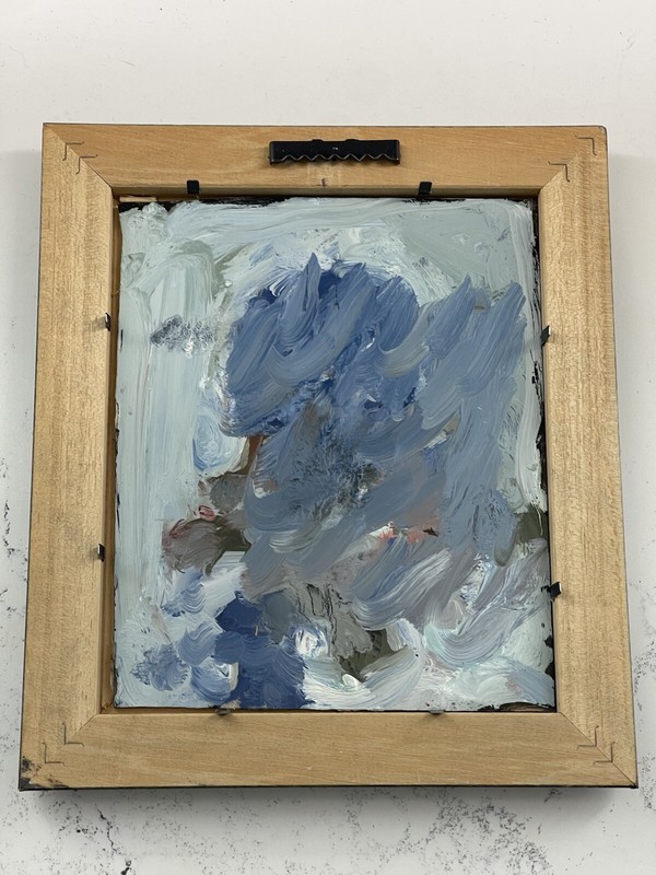 Reverse Painting On Glass. Made In Ukraine. Signed. 8” by 9” gallery