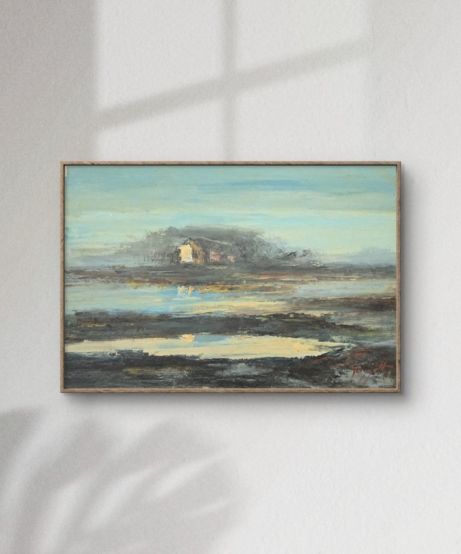 MCM Oil Painting 36x24Sergio Gaggetta Original Italian Impressionist Landscape
