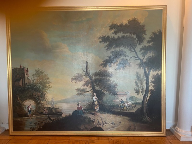 Exquisite Very Large oil on canvas painting 75×62