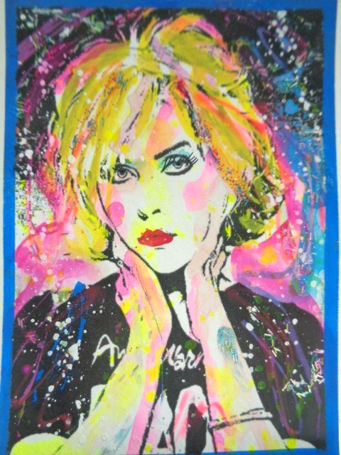 ATC ACEO Music BLONDIE Abstract Art