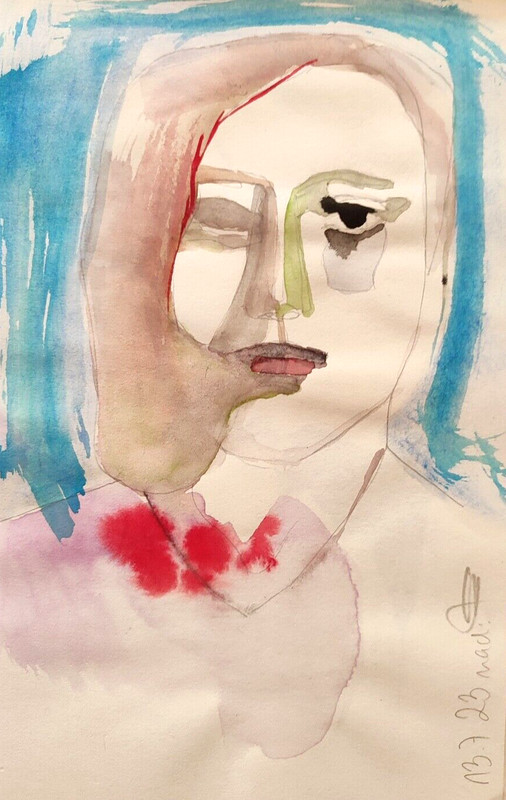 Art | Original Artwork | Japanese Ink and Watercolor ✿ 14.5 x 21