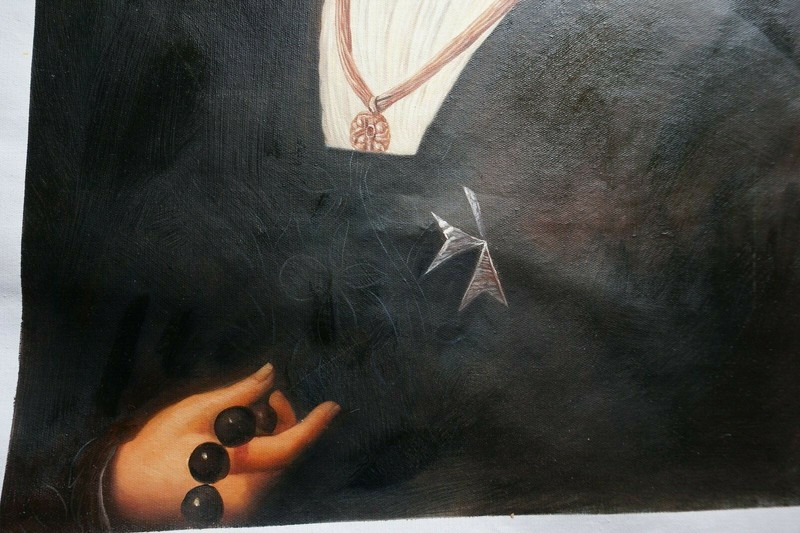 Knight of Malta - One of a Kind Painting Oil On Canvas in manner of Tiziano gallery