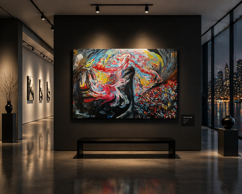 SALE | Contemporary Abstract Forest Landscape | Original Oil Painting gallery