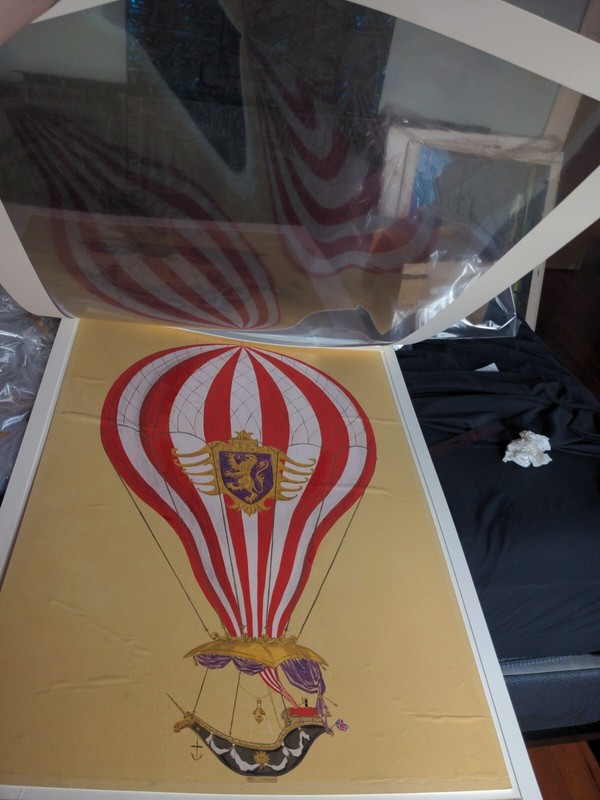 FIVE WEEKS IN A BALLOON Movie Props CONCEPT ART PAINTING FIlm Americana 1962 gallery