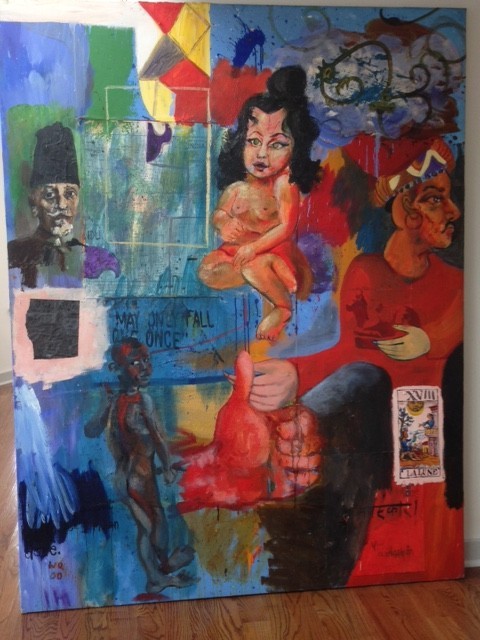 WILLIAM QUIGLEY ORIGINAL "YOU MAY ONLY FALL IN LOVE ONCE" - INDIA SERIES gallery