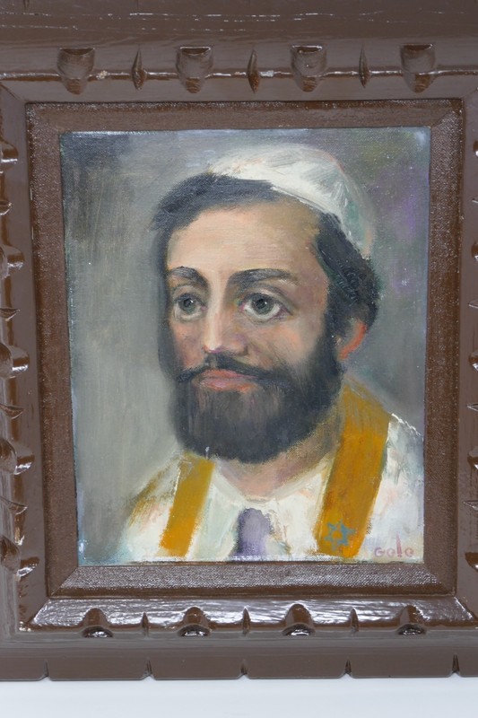 Young Rabbi Judaica Oil Painting by Golo gallery