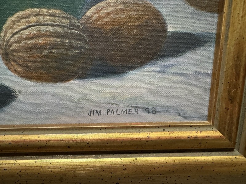 JIM PALMER OIL ON CANVAS STILL LIFE PAINTING gallery