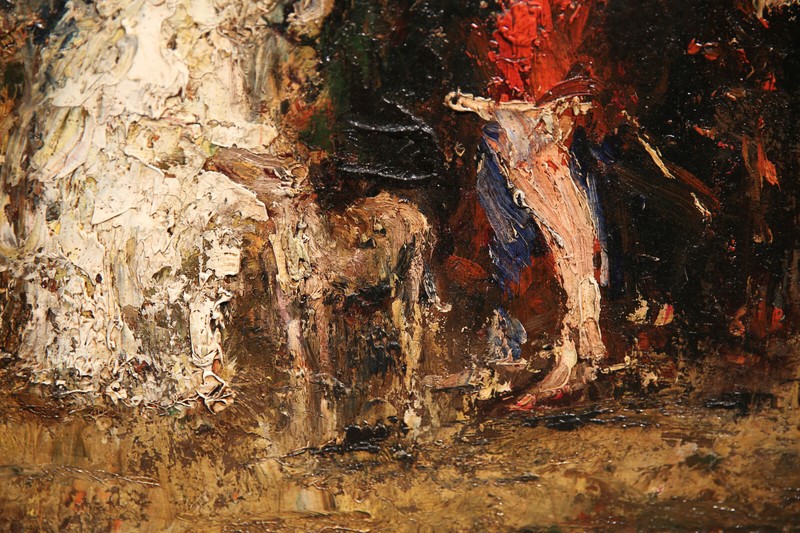 19th Century French Expressionism Painting Adolphe Monticelli Mascaraed Party gallery