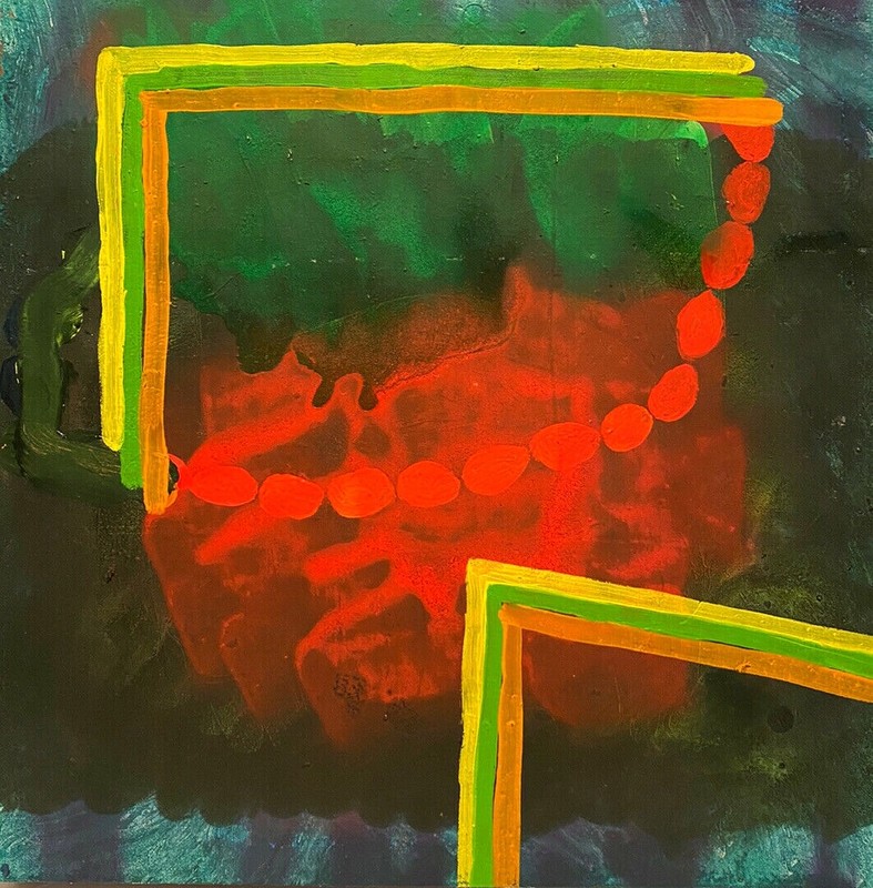 YAZDAN NEW YORK CITY » POINT BREAK» ABSTRACT MODERNIST OIL PAINTING ON LINEN