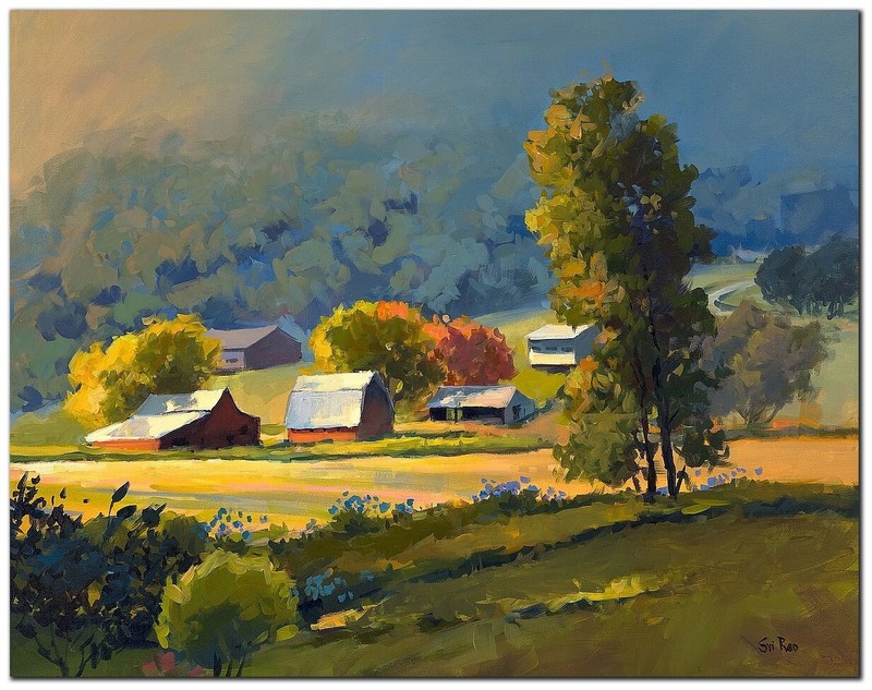 Sunrise Symphony by Sri Rao Gallery-Wrapped Canvas Giclee Art (11 in x 14 in)