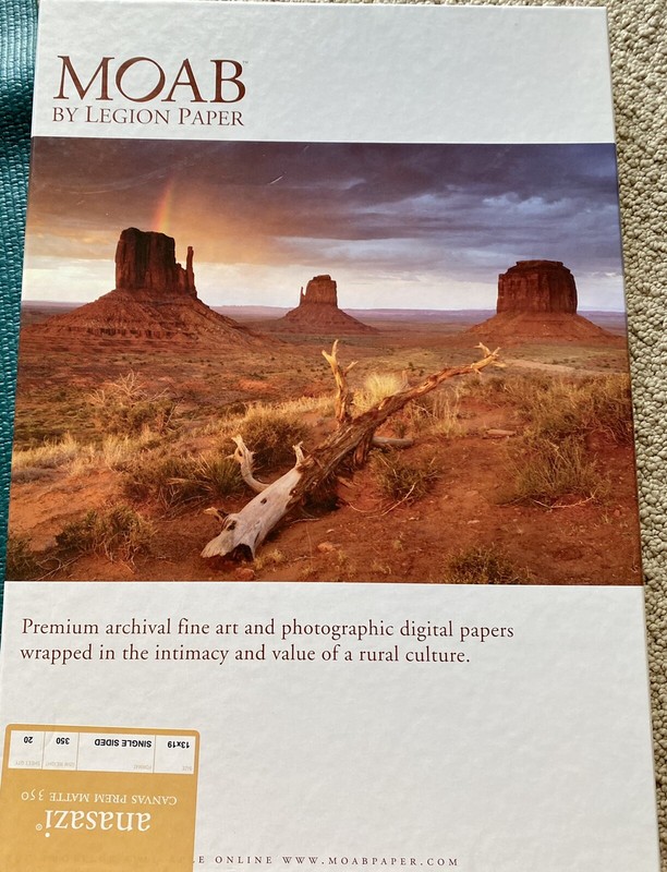 Moab Premium Matte Canvas Anasazi 350GSM