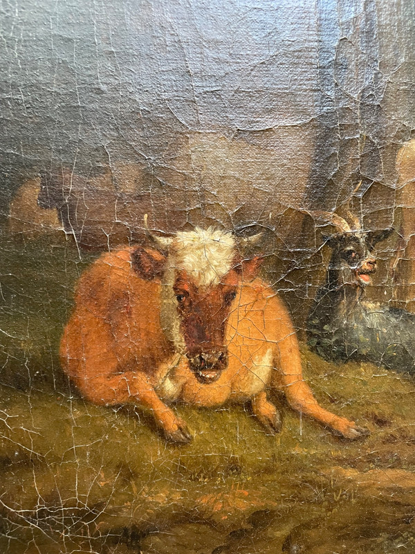 17th Century Dutch Old Master - Adriaen Van de VELDE - Antique Oil - Animals gallery