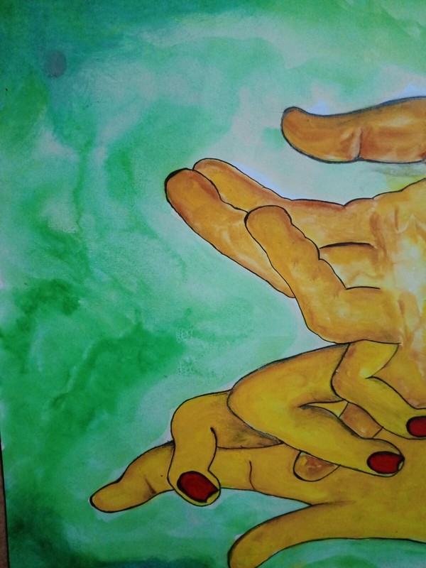 Creative Couple Artwork / Watercolur Original Art Painting gallery