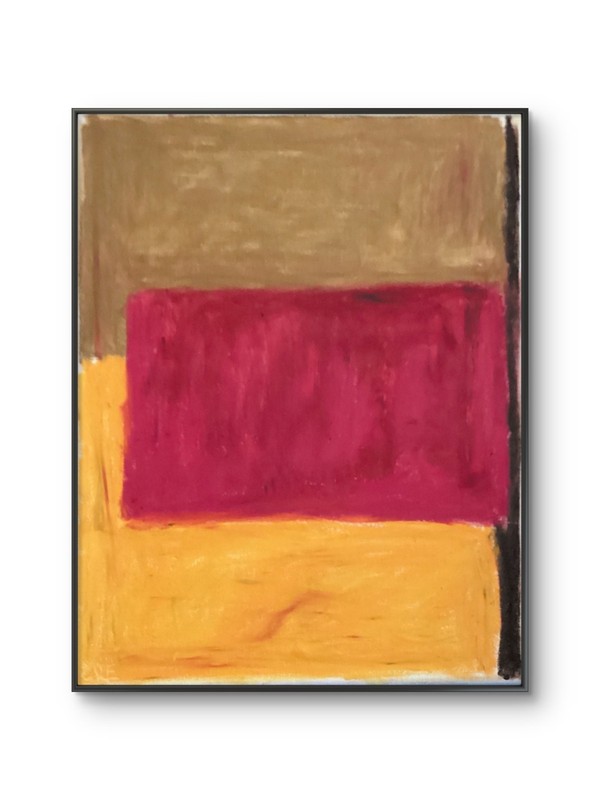 Minimalist Box Abstract Textured Earth Tones Modern Original 11 by 14 Canvas