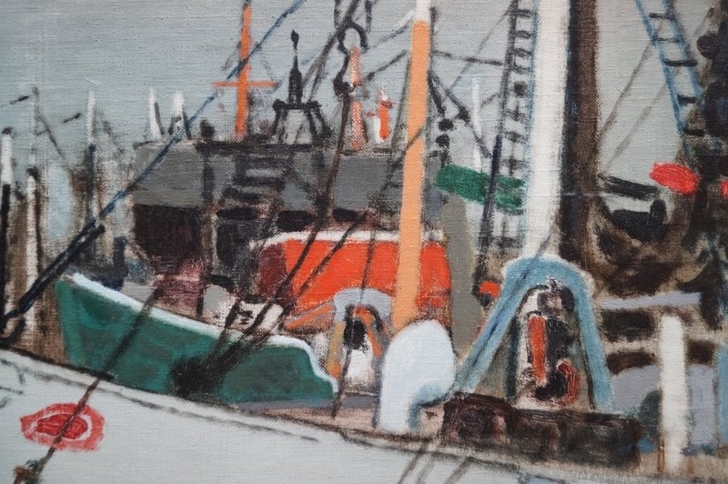 Eric ISENBURGER (Frankfurt/Main 1902-94 New York City) - Ships at Port gallery