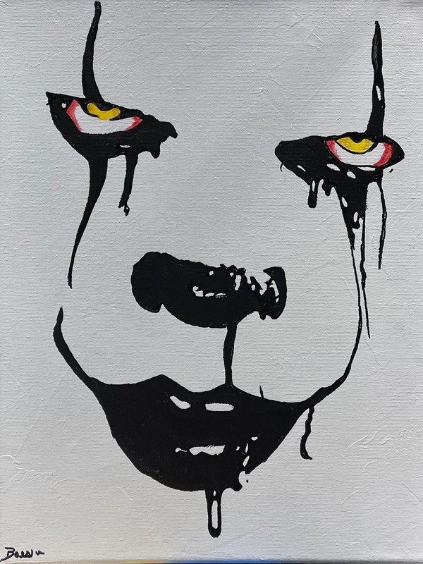 Seasoned Art Pennywise The Clown Welcome To Derry hand painted portrait horror