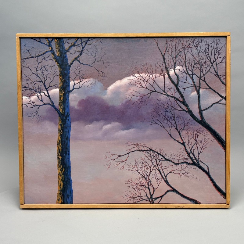 Original Art Oil On Wood 18×22″ (17×21″) Wood Frame Jim MacRoberts signed NICE!