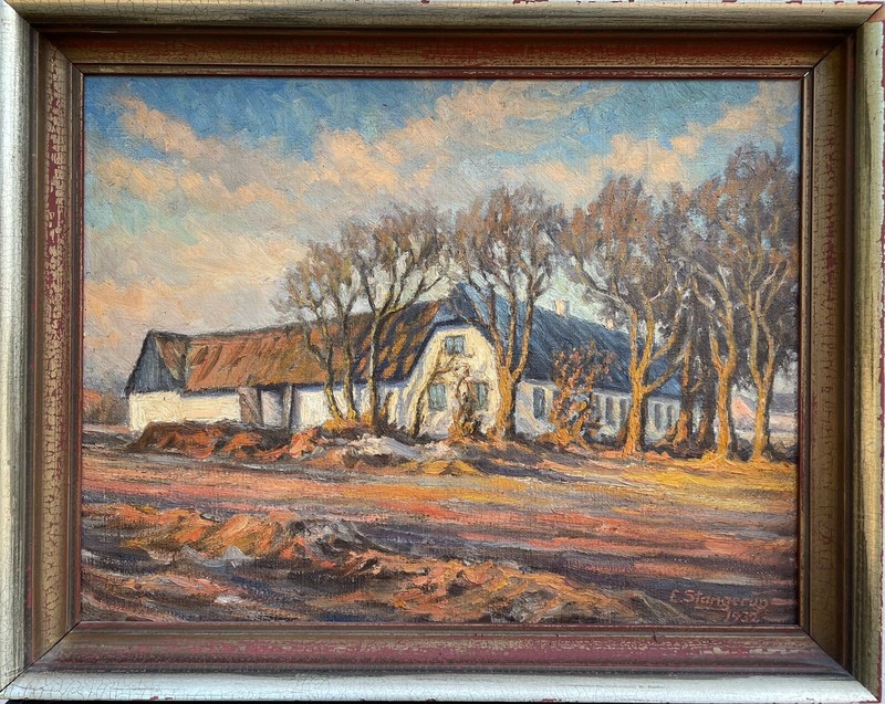 Impressionist House In The Sunshine Beach Sea Baltic Island Amager Denmark 1932