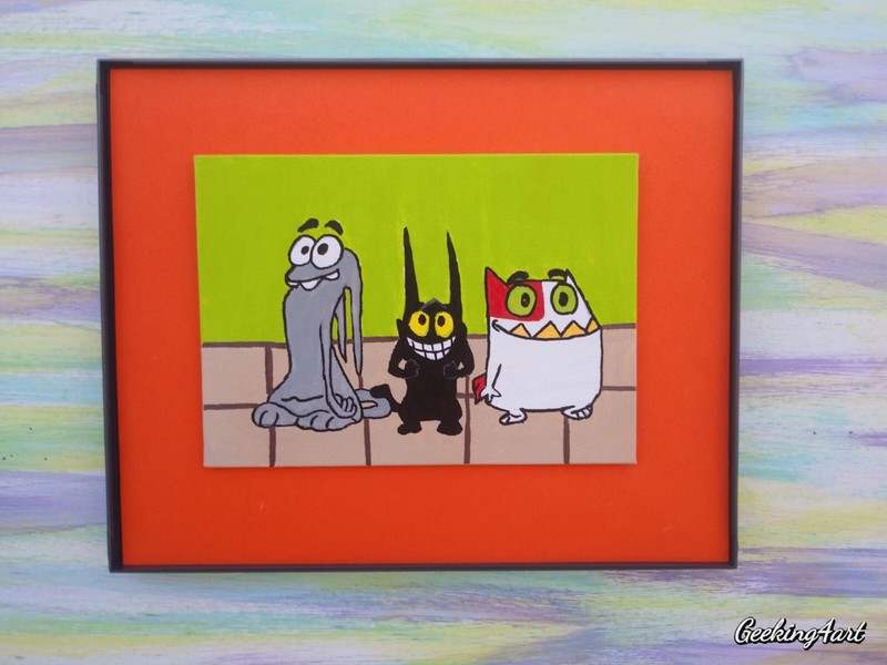 Memories of Saturday Morning Cartoons Acrylic Canvas Fan Art Paintings gallery
