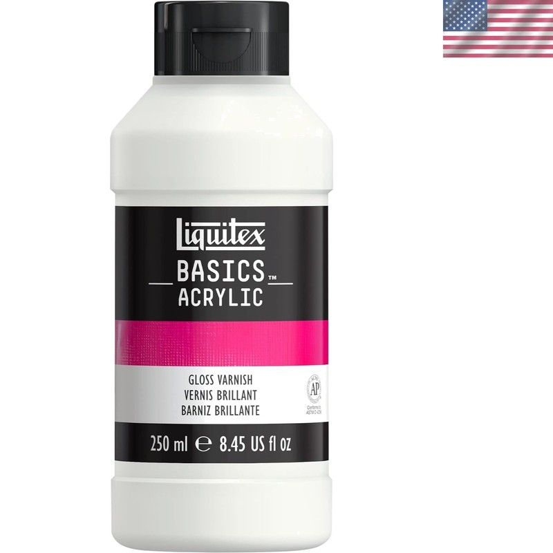 250ml BASICS Acrylic Gloss Varnish – Clear, Waterproof Finish for All Surfaces