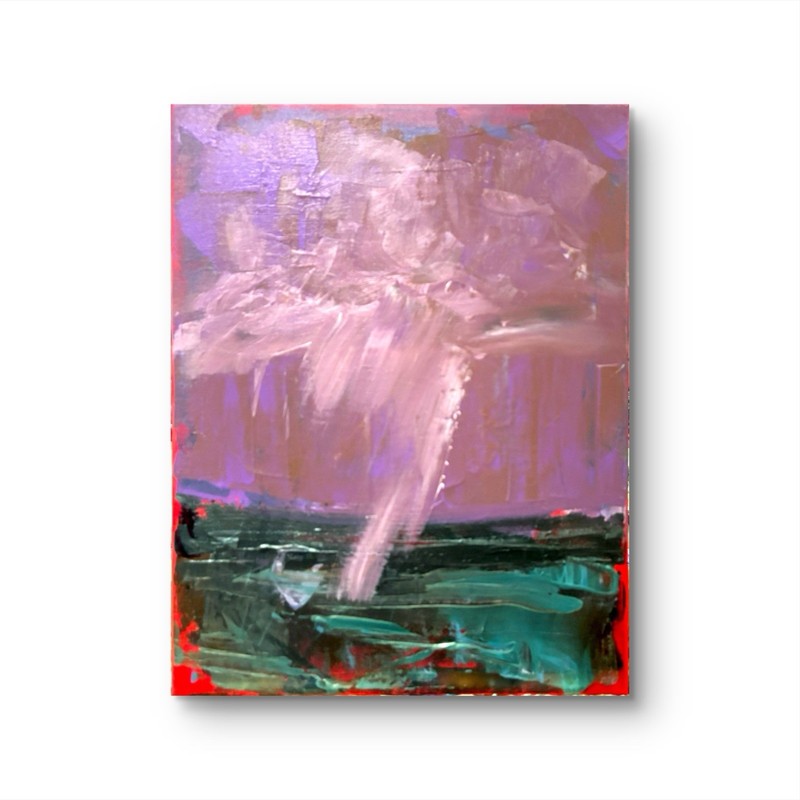 Barefoot Bay Landscape Impressionism Сanvas wall art signed 11×14 Original