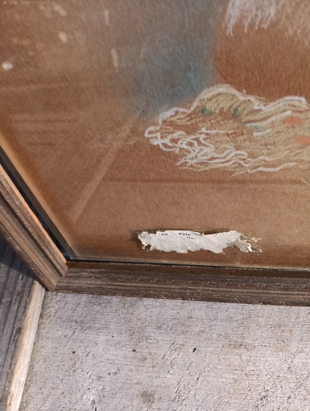 Drawing Sitted Lady Signed C. Cullen 38 Watercolor gallery