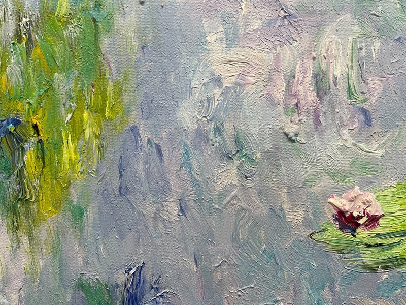 IMPRESSIONIST ART Claude Monet Painting - water lilies gallery