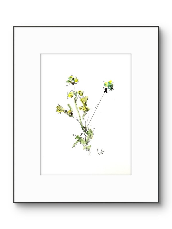 Original Abstract Expressionism 9×12 Flowers Handmade Signed Fine Art 20