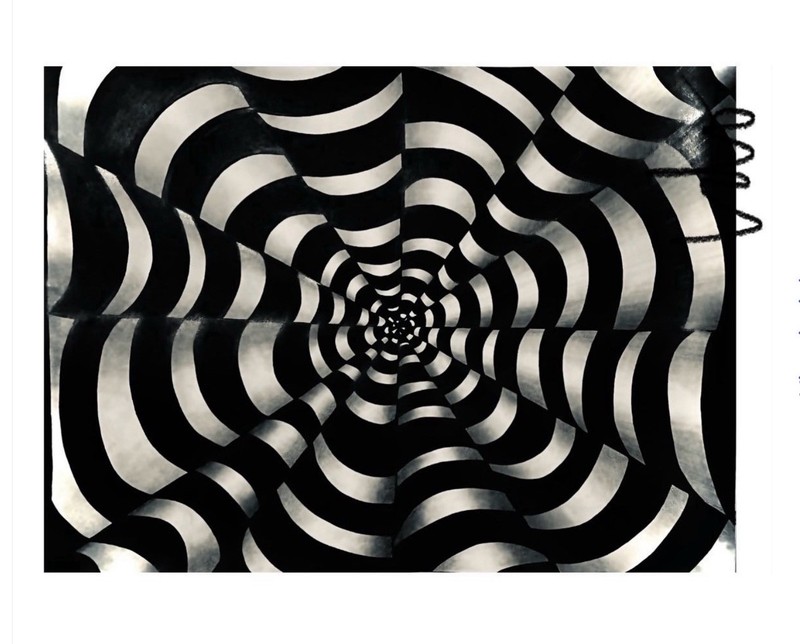 All New 8.5x11 3D Original Artwork, Drawn On Paper, Black Ink/Markers, Unframed. gallery