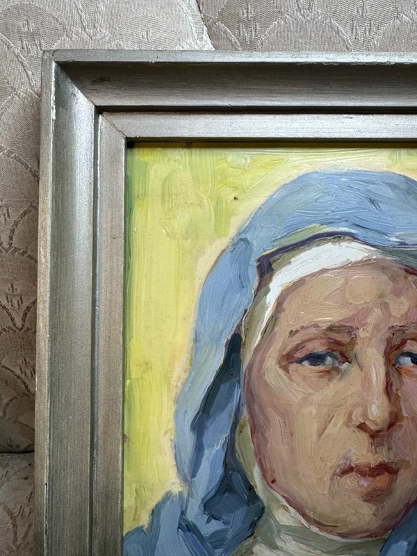 Gerardus Gerard Van der Heyden (1885 - 1981) "Portrait Of A Nun" Oil Painting gallery