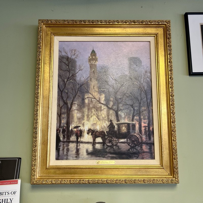 Thomas Kinkade The Watertower Chicago IP 16X20 Oil on Canvas gallery