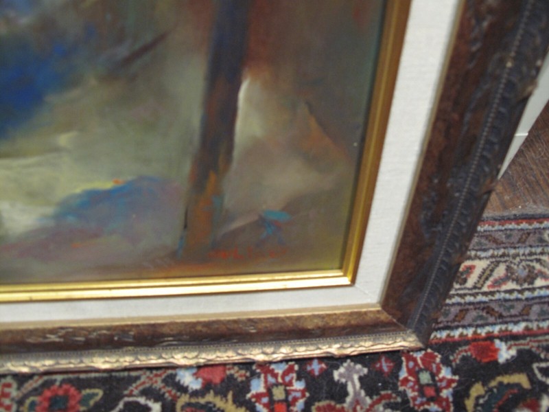 Magnificent Julian Ritter Original Oil Painting "Jazz Playing Clowns" Listed gallery