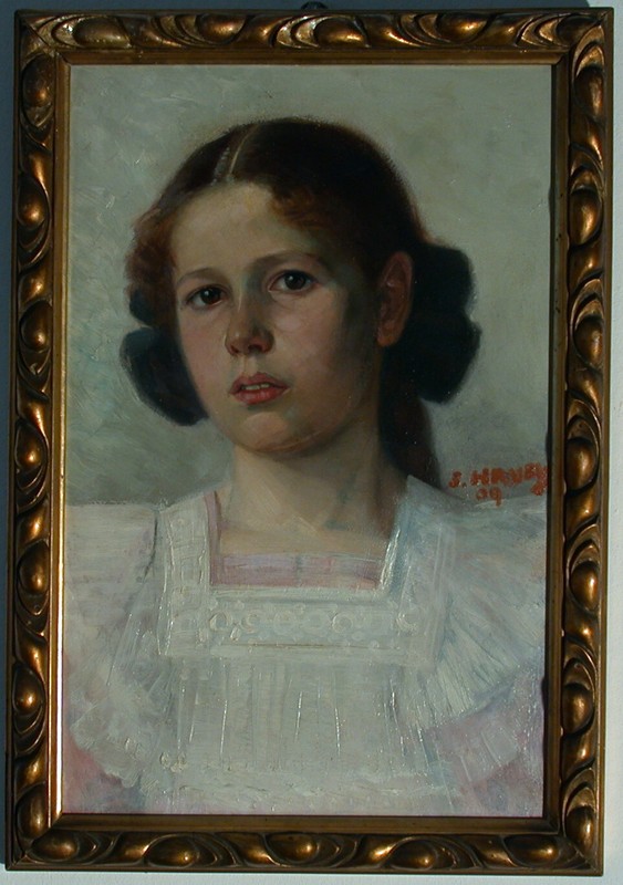 Sergius HRUBY (Vienna 1869-1943 ibid.) Girl Portrait 1909