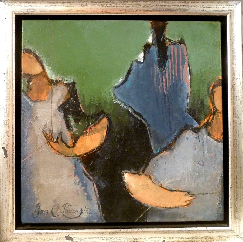 GERDA BUCHGRAITZ! ABSTRACT COMPOSITION WITH FIGURES
