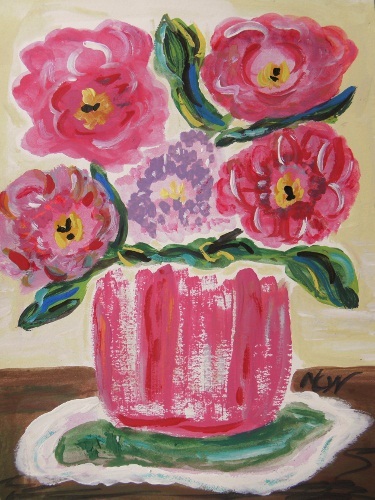 Original FLOWERS Naive FOLK Outsider SELF TAUGHT Mary art MCW Primitive