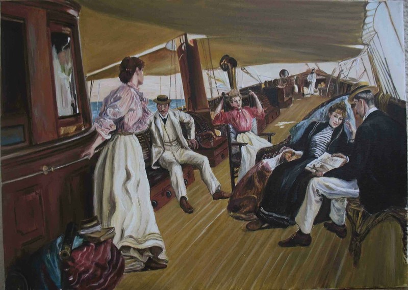 On the Yacht Namouna – W.Kowal – after J.L. Stewart