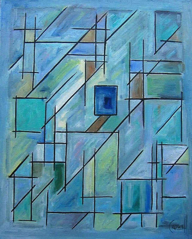 THE TRAIL’S END collectible art new 16×20 canvas oil painting abstract Crowell