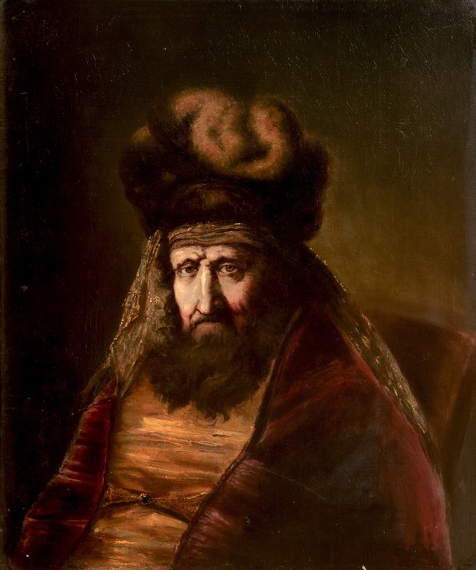 Large 17th Century Portrait Of Persian Court Official Haman REMBRANDT VAN RIJN gallery